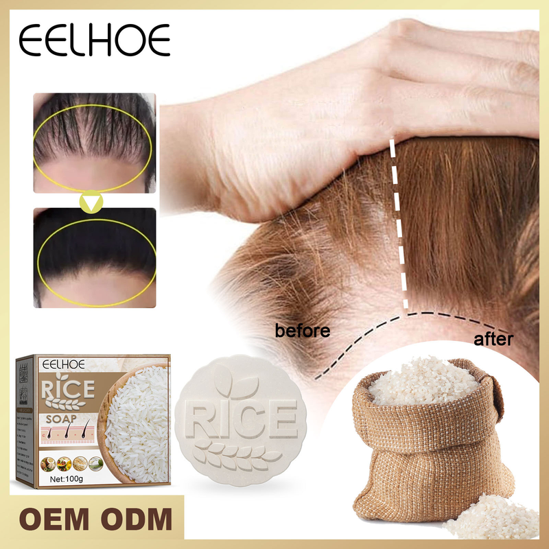 EELHOE Rice Anti Drop Shampoo für dichtes, festigendes, reinigendes, wurzelndes, nährendes und schützendes Haar_voghion.com