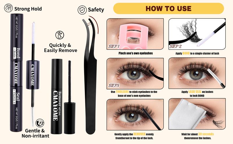 Cross border new single cluster wool curl false eyelashes natural fluffy thick segmented eyelashes light eyelash set_voghion.com