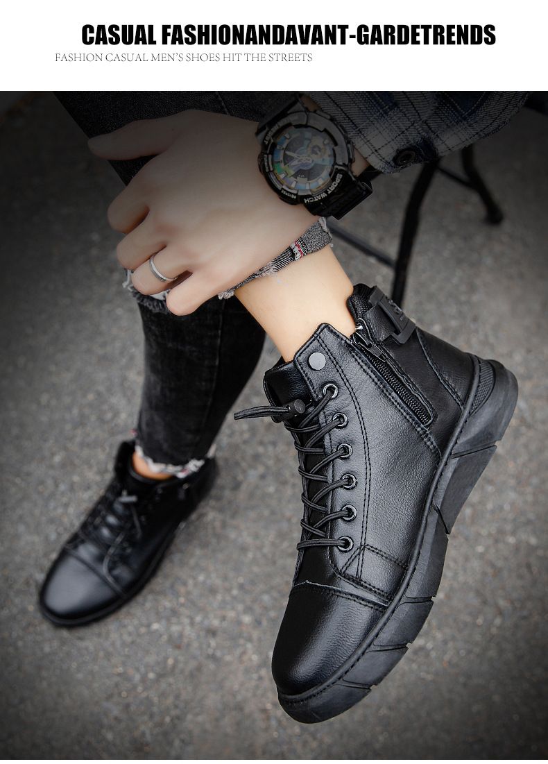 Herbst und Winter Neue Arbeitsstiefel Herren Outdoor Sportstiefel Freizeitschuhe Arbeitsstiefel_voghion.com
