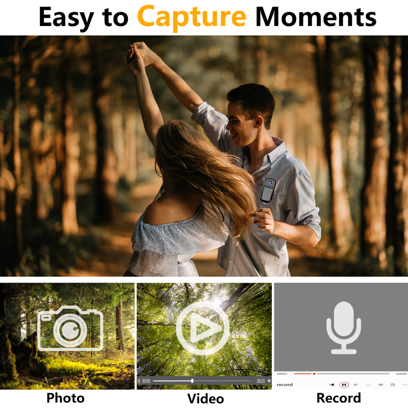 360° WiFi vanjska sportska kamera HD 1080 zaslon u boji snimač videokamera za provođenje zakona_voghion.com