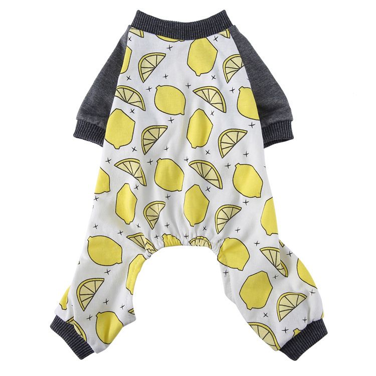 Neues vierbeiniges Haustier aus reiner Baumwolle für Hunde und Katzen, warmer, verdickter Pyjama für den Herbst und Winter, Hundekleidung_voghion.com