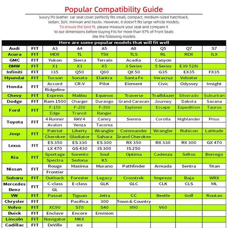 Nuovo coprisedile anteriore in pelle PU per auto, cuscino per sedili, universale, accessorio per auto_voghion.com