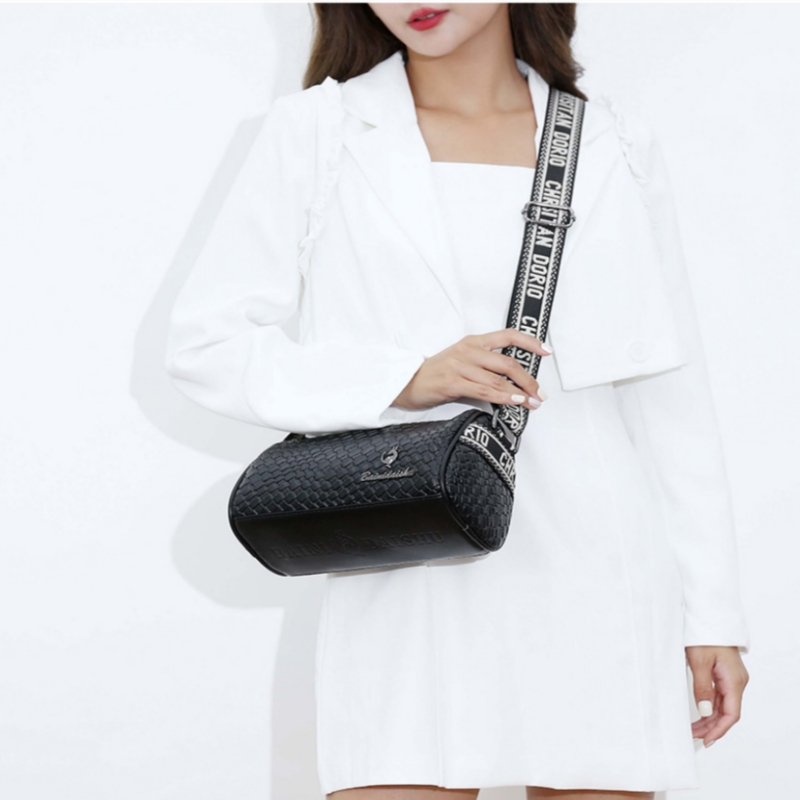 Kleine Tasche Damen Umhängetasche Weiches Leder One-Shoulder Damen Kissentasche Breitband Damentasche_voghion.com