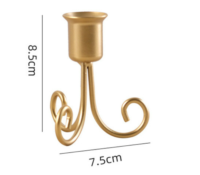 Portavelas de estilo europeo retro ins, vela pequeña, accesorio para cena, vela de boda, portavelas de un solo cabezal_voghion.com