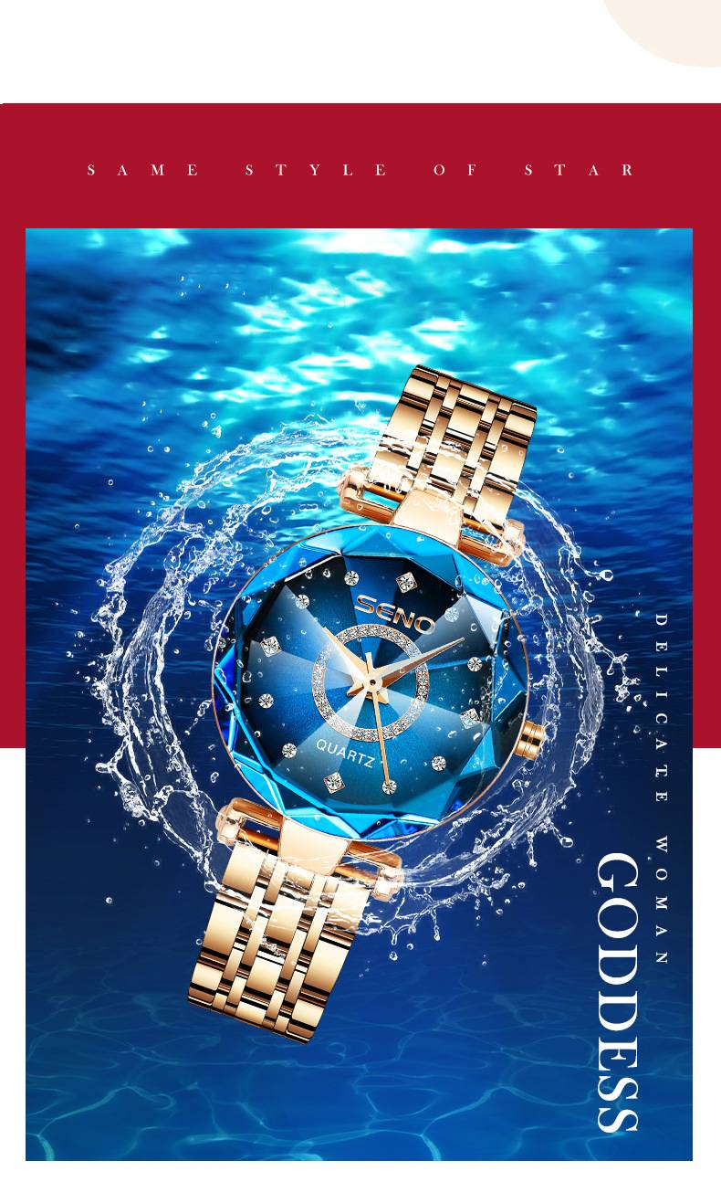 Women Watches Ladies Waterproof Stainless Steel Analogue Wrist Watch Elegant Diamond Quartz Watch for Women Ladies Girls Mothers Day Gifts_voghion.com