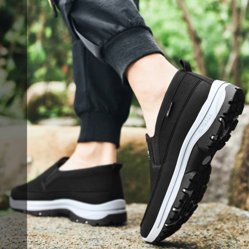 Men's non slip one foot walking shoes, large casual mesh sports shoes, soft sole_voghion.com