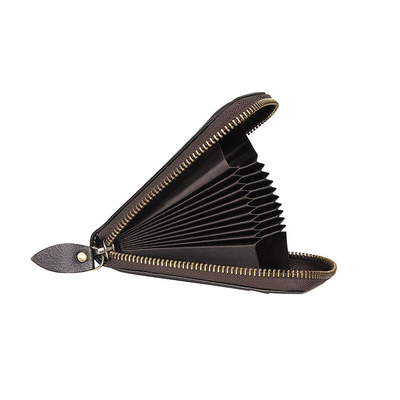 Real Cowhide Leather Wallet Men's Card Holder_voghion.com