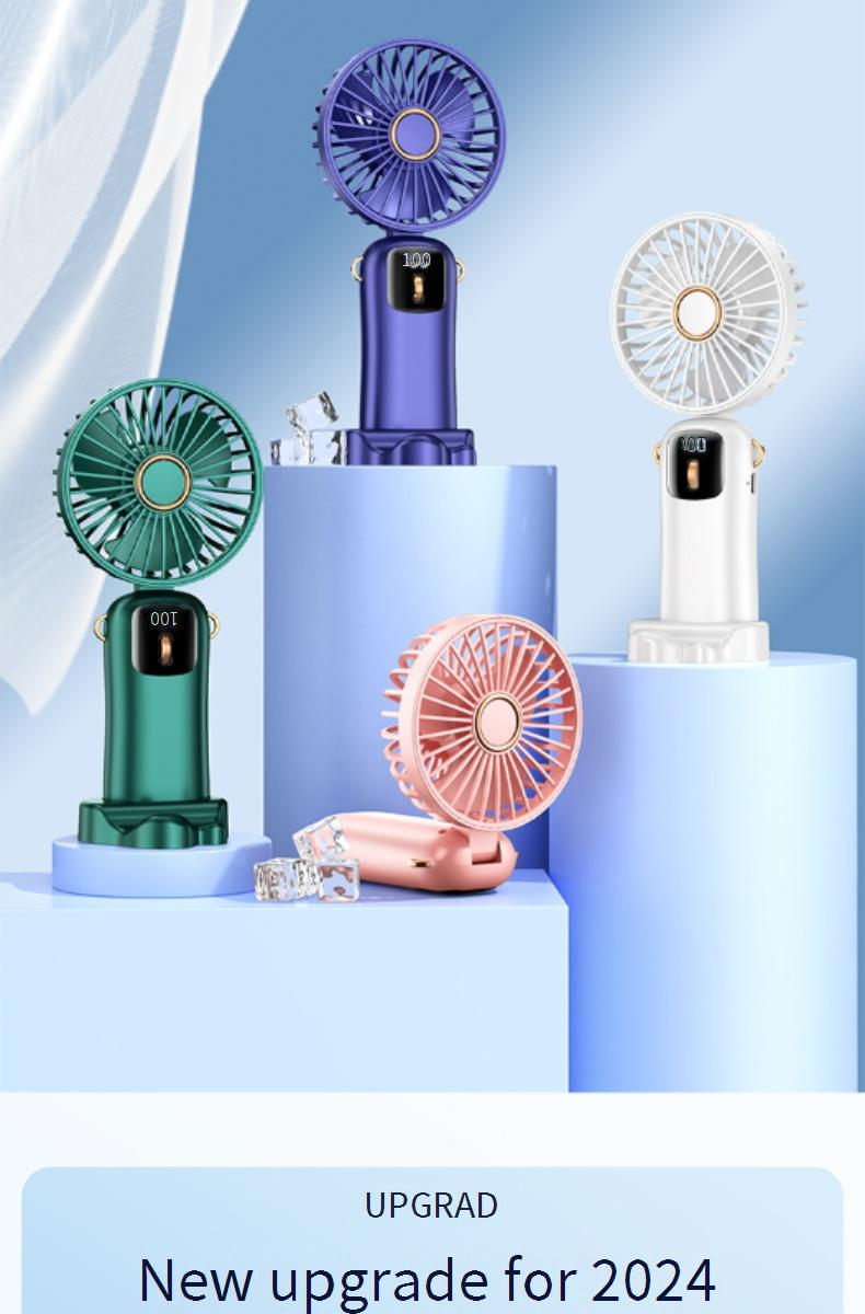 Ultra stille handventilator - USB oplaadbare miniventilator (≤25 dB) voor kantoor/park/reizen_voghion.com