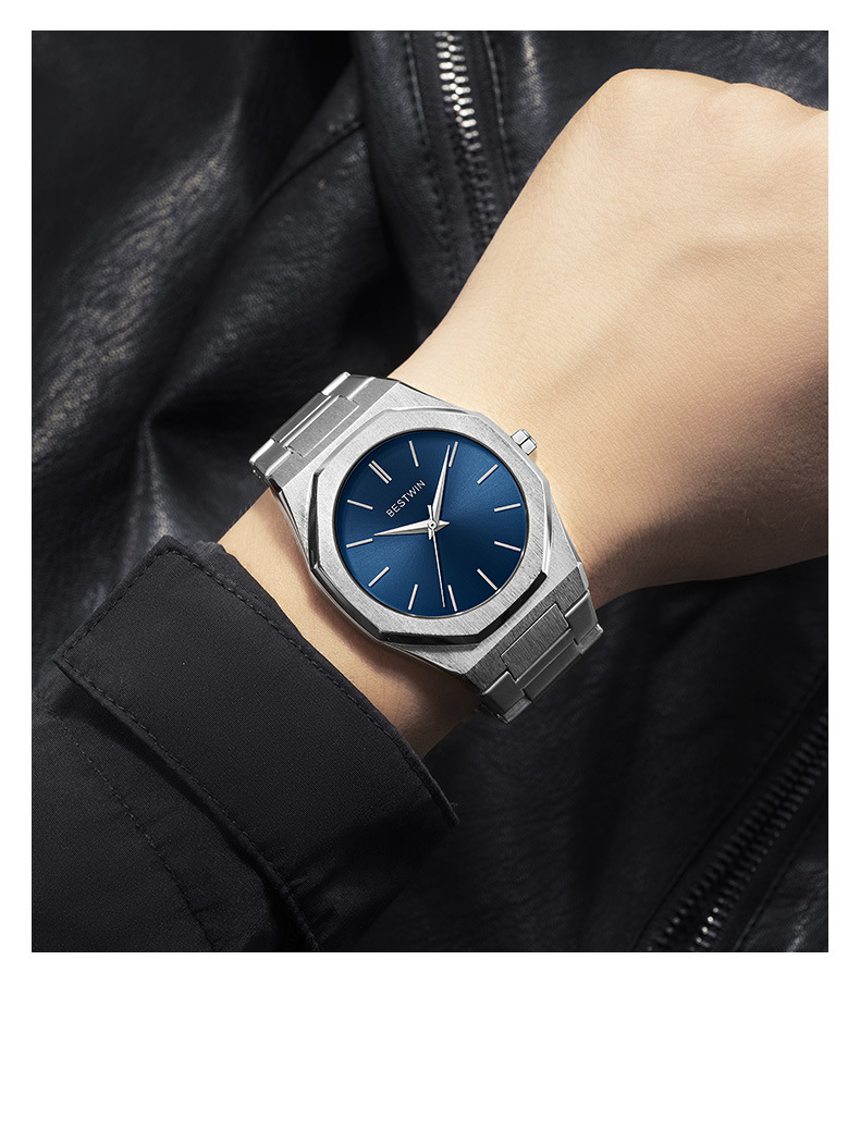 BESTWIN Paaruhren-Set – Klassische blaue und grüne minimalistische Quarzuhren für Männer und Frauen, passendes Paar 812_voghion.com