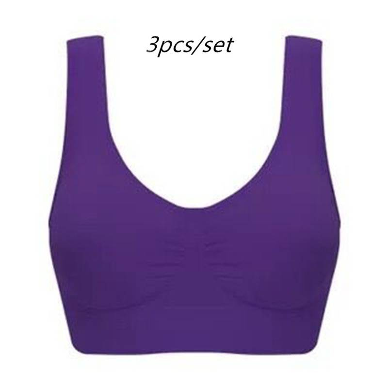 Reggiseno solido senza cuciture Reggiseni senza fili Reggiseni push up Bralette Top Intimo da donna Intimo femminile Reggiseni senza fili Taglie forti_voghion.com
