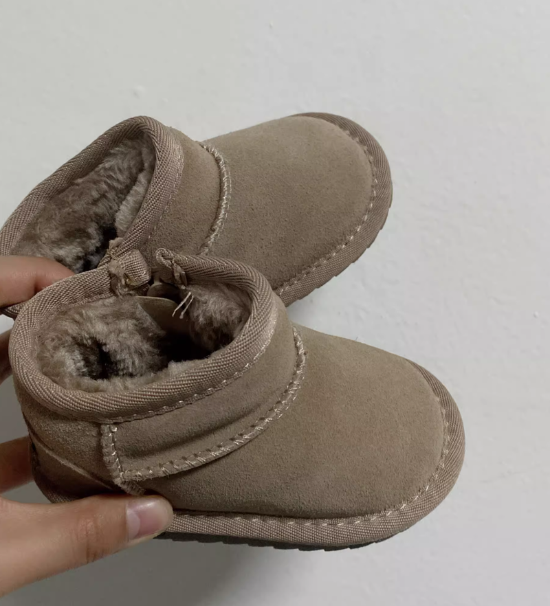 Vauvan lumisaappaat Talvi Fleece Lämpimät Vauvan Kengät Lasten Talvikengät Naisten Pehmeäpohjaiset Taaperoiden kengät Miesten Vauvan Kengät_voghion.com