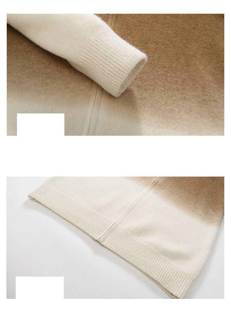 Maglione oversize da uomo in maglia - Pullover casual da streetwear con vestibilità comoda, morbido girocollo, colori solidi alla moda per autunno e inverno_voghion.com