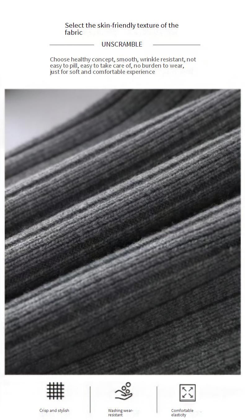 Men's Knit Cardigan Sweater With Stand Collar & Zipper - Solid & Striped Casual Pullover For Autumn & Winter_voghion.com