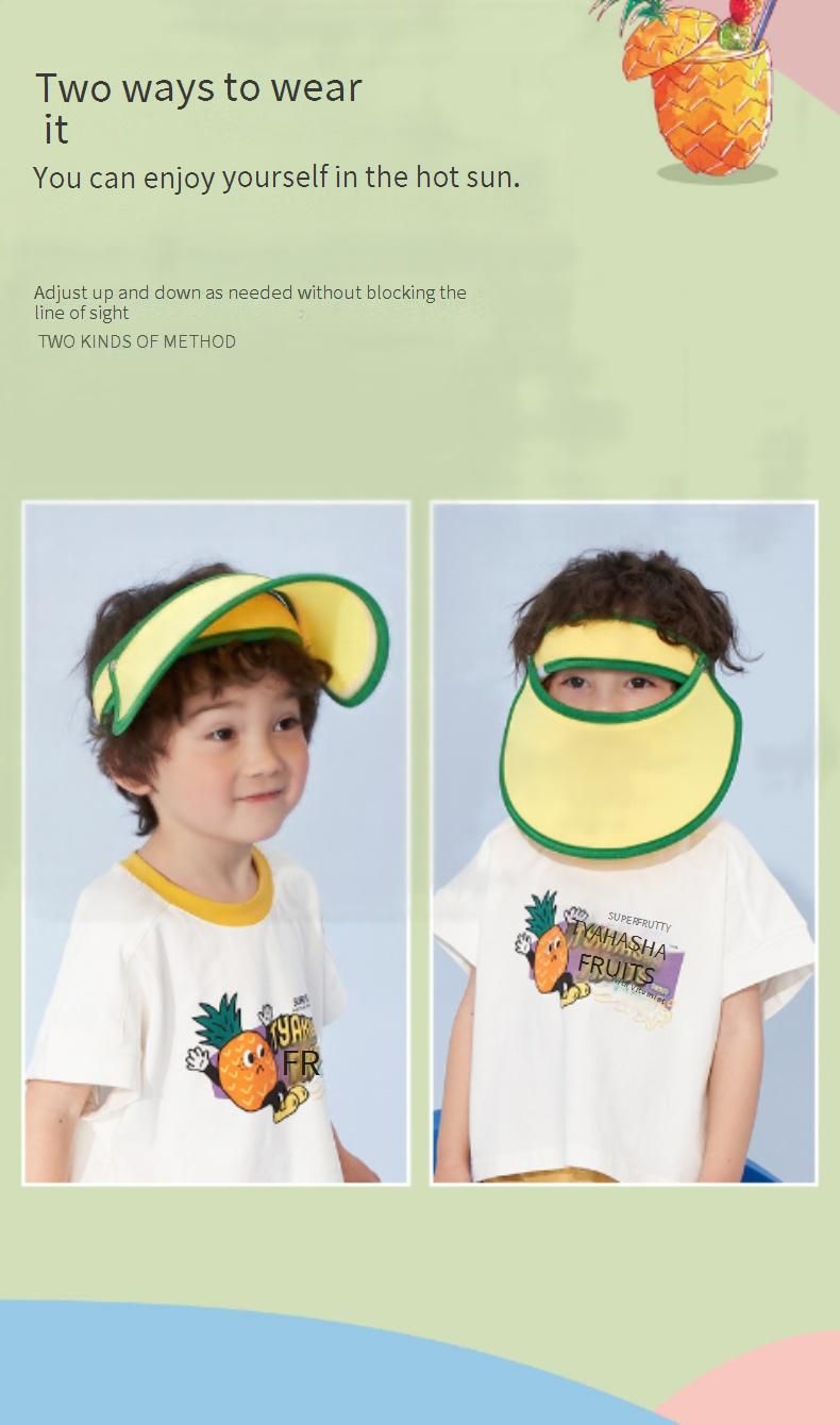 Kids Sun Hat With UV Protection - Breathable Cotton Summer Cap For Boys & Girls, Wide Brim Airy Design For Outdoor Play_voghion.com