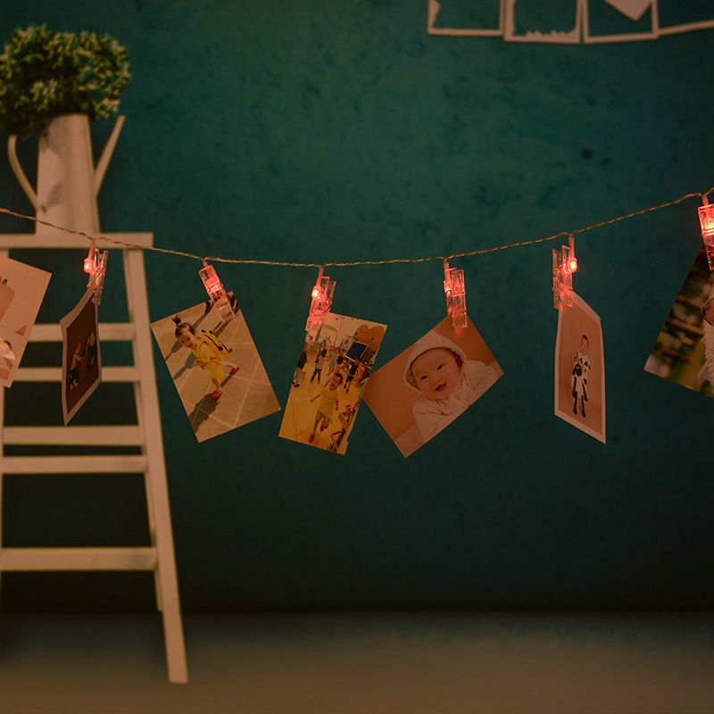 Battery-Powered LED Clip String Lights – 1.5M/3M/5M/10M Photo Display Fairy Lights For Indoor Room Decor, Christmas & Party_voghion.com