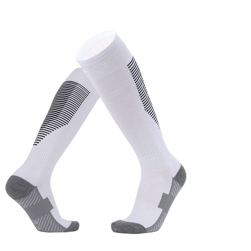 Football Socks Colored Terry Cloth Bottom Children's Soccer Socks, Adult Over The Knee Non Slip Socks, Long Striped Soccer Sports Socks_voghion.com