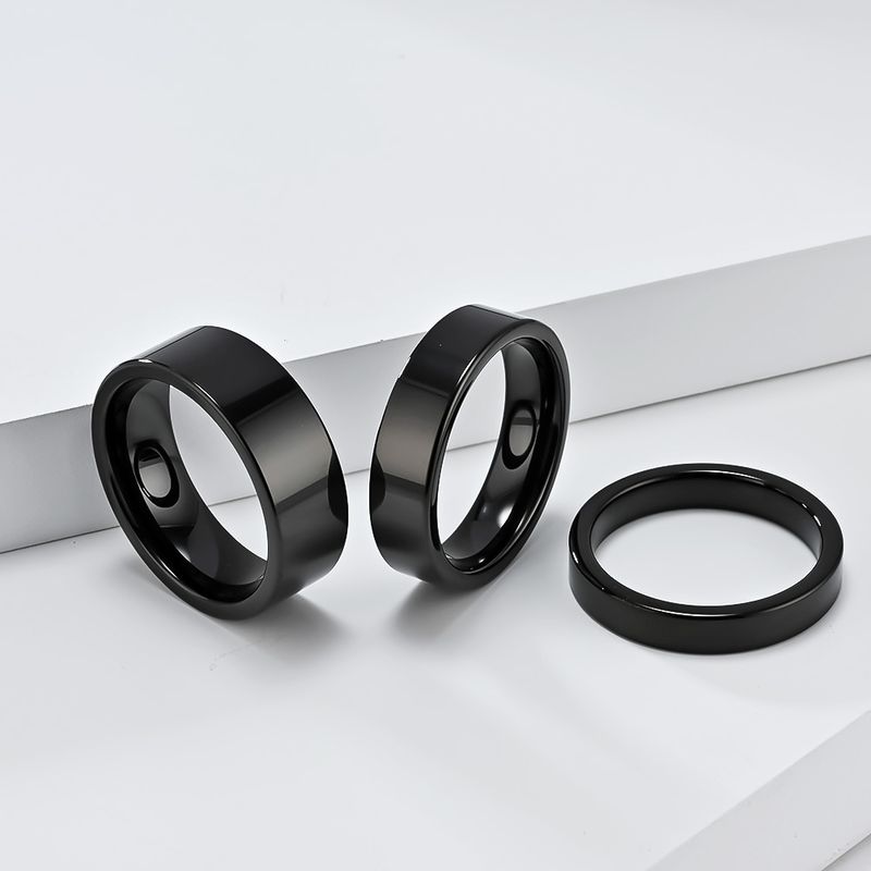 Anel de aço de tungstênio de 468 mm, elegante e simples, luz de anel, luxo, estilo frio de alta qualidade, tungstênio, ouro, casal, joias de mão, presente_voghion.com