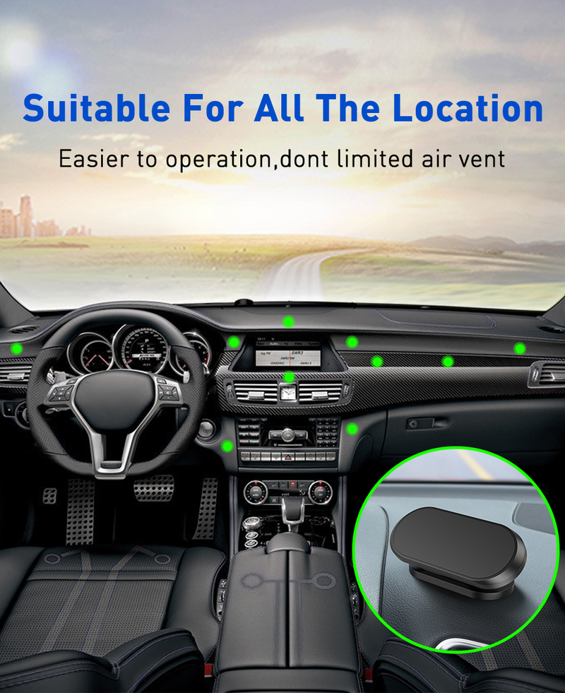 Supporto magnetico per telefono da auto a 360° Supporto magnetico per telefono GPS Supporto iPhone 13 12 XR Xiaomi Huawei Samsung LG_voghion.com