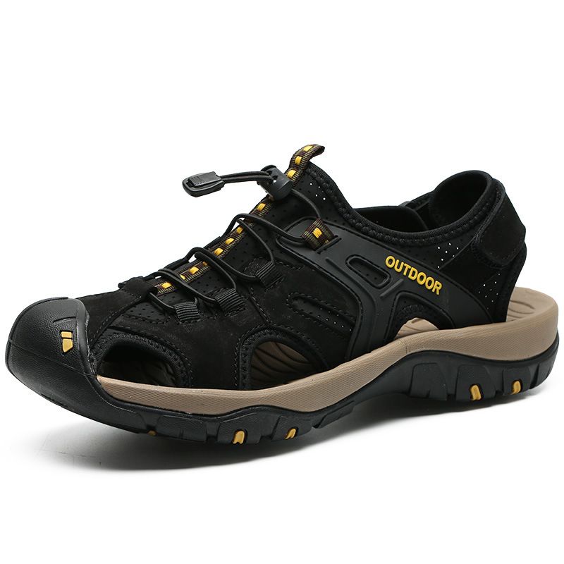 Ongeëvenaarde kwaliteit Four Seasons Outdoor Baotou sandalen, grote maten, strandschoenen voor heren, cool 7239_voghion.com