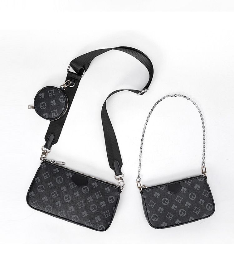 Women's Crossbody Bag Fashion Armpit Women's Bag 5-in-1 Mahjong Bag Old Age 3-in-1 Crossbody Envelope Chain Bag_voghion.com
