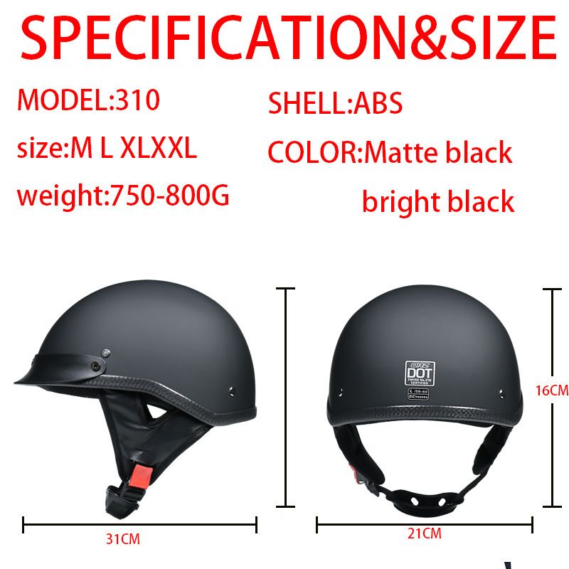 Helm zomerhelm heren motorfiets halve helm pedaal elektrische auto persoonlijkheid retro prins helm straatmode grote maat_voghion.com