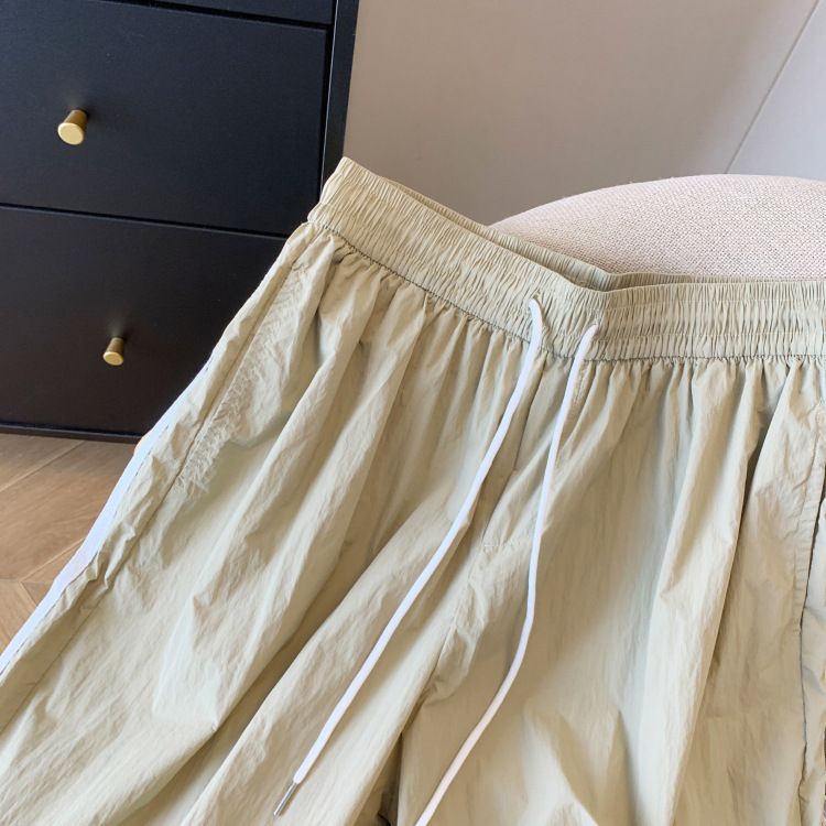 Pantaloni sportivi casual da donna, estivi, con elastico in vita e coulisse, nuovi design, larghi e larghi._voghion.com