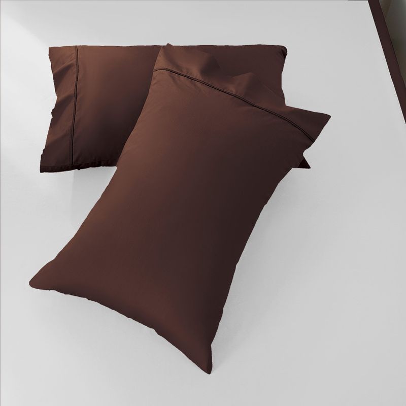 Geborstelde polyester kussenslopen met biezen - ultrazacht en huidvriendelijk, 10 elegante kleuren, 9 maten (40x60cm tot 80x80cm) Moderne minimalistische stijl_voghion.com