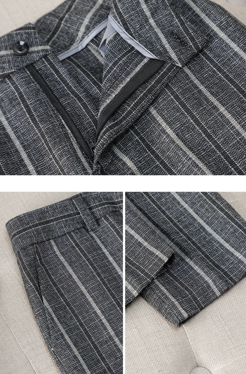 Odzież damska Garnitur w paski marynarka garnitur damski wiosna i jesień mały retro temperament wysokiej klasy casual moda mały garnitur_voghion.com