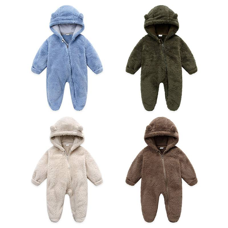 Baby-Kleidung, lässig, Bär, langärmelig, Winter, Kinder, dick, warm, Baby-Einteiler_voghion.com