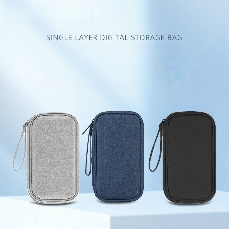 Organizer da viaggio per dispositivi tecnologici - Custodia compatta per cavi, chiavette USB e auricolari (design antipolvere e portatile)_voghion.com