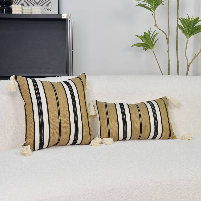 High-end Linen-Cotton Sofa Throw Pillow Covers Decorative Cushion Covers_voghion.com