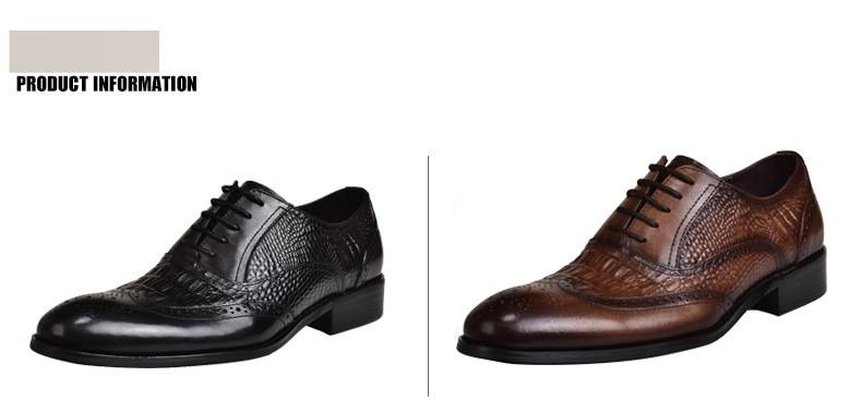 Sapatos Oxford Brogue Masculinos HPIOPL, Estilo Vintage, em Couro com Textura de Crocodilo, para Uso Formal e Casual, em Tamanhos Grandes (39-48)_voghion.com