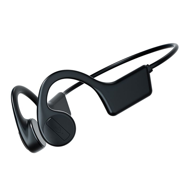 Słuchawki kompatybilne z Bluetooth Zaczep na ucho Przewodnictwo kostne Uniwersalne sportowe słuchawki bezprzewodowe stereo do biegania_voghion.com
