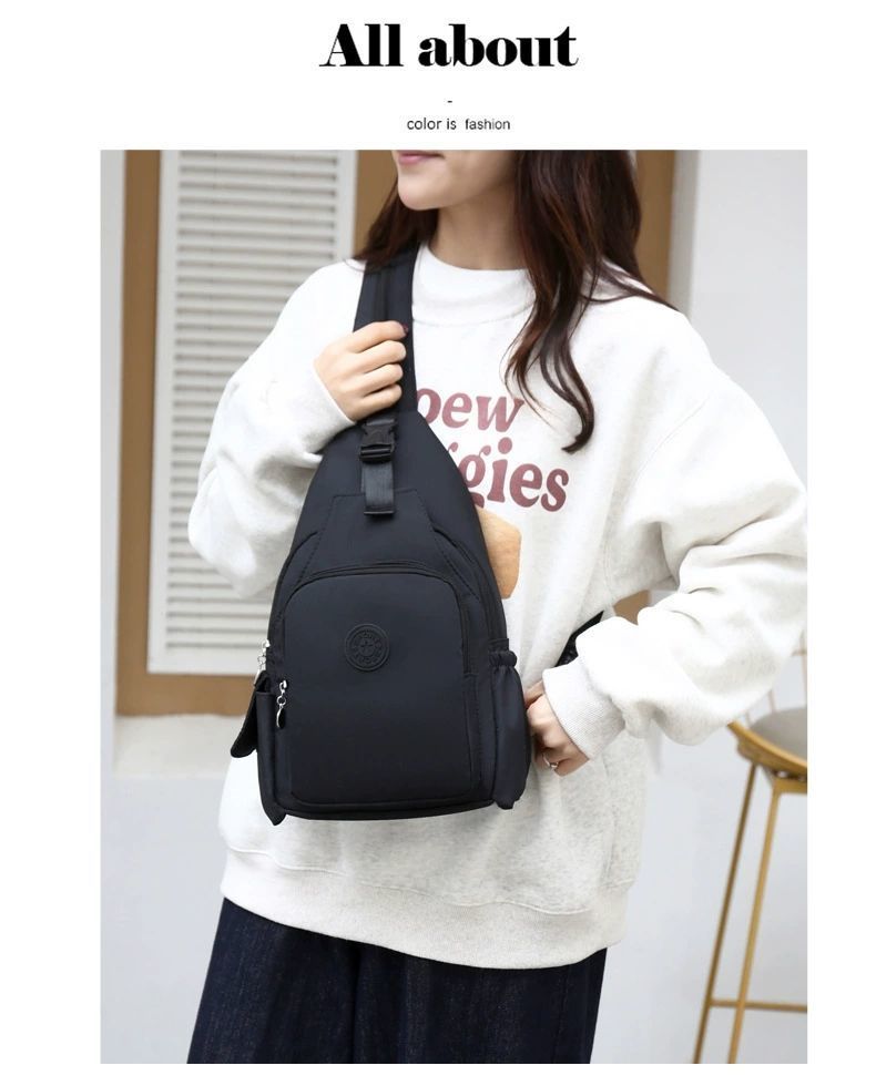 Women's Casual Fashion Versatile Chest Crossbody Bag New Lightweight Travel Backpack Single Shoulder_voghion.com