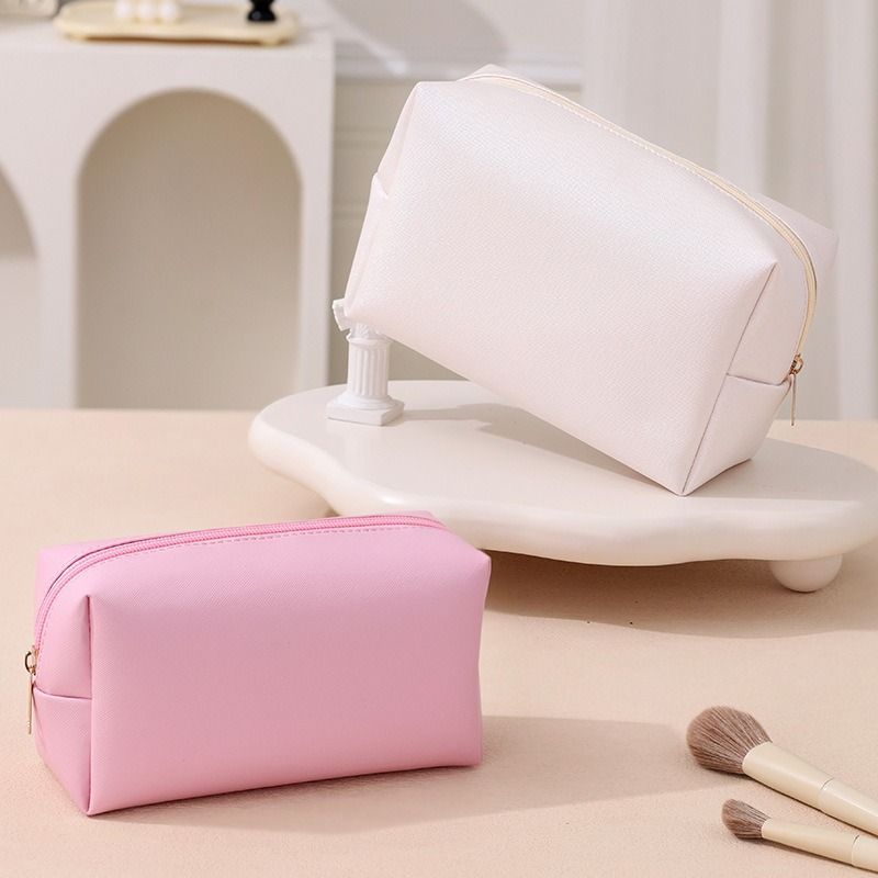 Luxury Parisian Makeup Bag | Large Capacity PU Organizer (Fits 25+ Full-Size Products) | Vegan Leather Travel Case With Mirror & Brush Slots_voghion.com