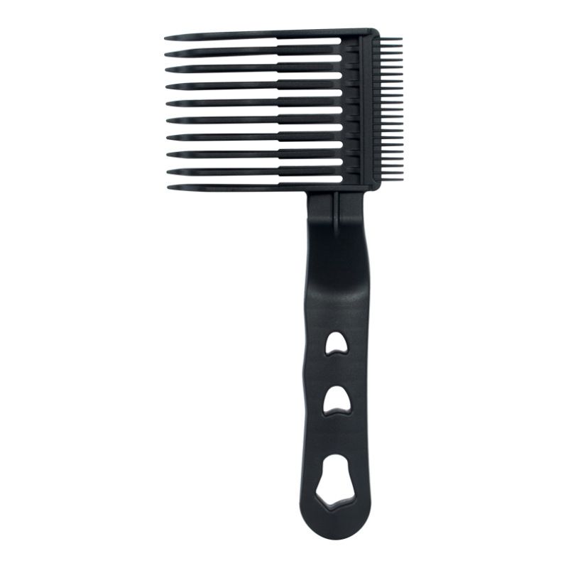 Selbstschneidender Positionierungskamm für Haare, Hilfswerkzeug mit Farbverlauf, Push-Cutting für Herrenhaar mit flachem Kopf, exklusiv für Friseure_voghion.com