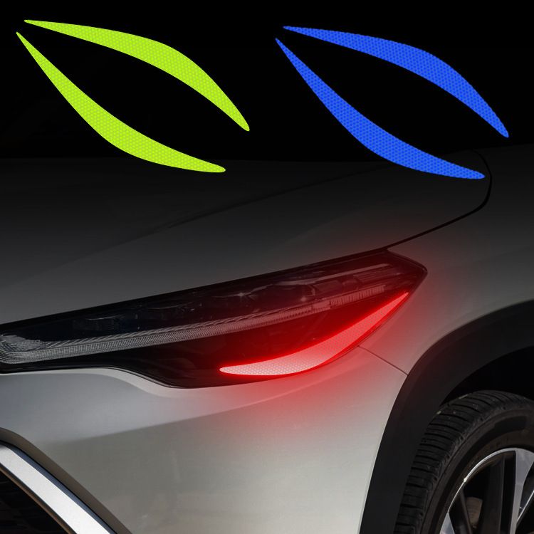 Especialmente para faróis de carro decoração capô luzes sobrancelha adesivos adesivos de carro modificação criativa personalidade adesivos reflexivos à prova d'água_voghion.com