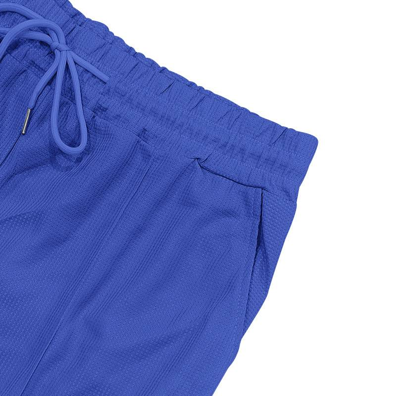 Waffle Herren Sommer Casual Tethered Henry Kurzarm Shorts Anzug_voghion.com