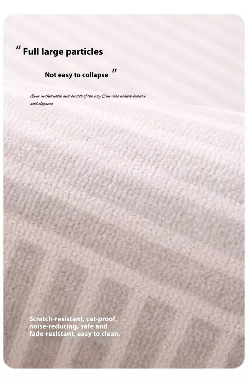 Polyester Loop Pile Rug – Stylish Non-Slip Carpet For Living Room & Bedroom (Multiple Sizes & Colors, Geometric/Striped/Checkered Patterns, Washable)_voghion.com