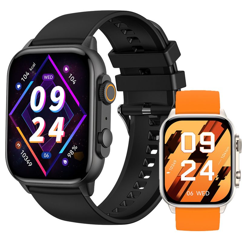 Bluetooth Smart Watch With Heart Rate, Blood Pressure & SpO2 Monitoring – 7-Day Battery, Touch Screen, Waterproof Fitness Tracker_voghion.com