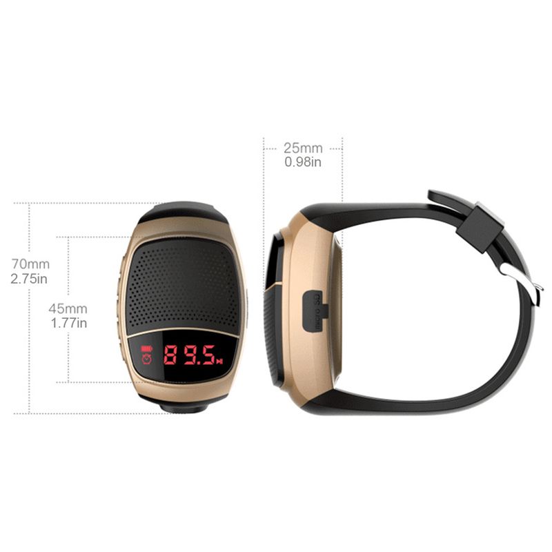 ZIHOTLE B90 Wrist Watch Bluetooth USB Charging Wearable Portable Outdoor Sports Cycg Running Speaker_voghion.com