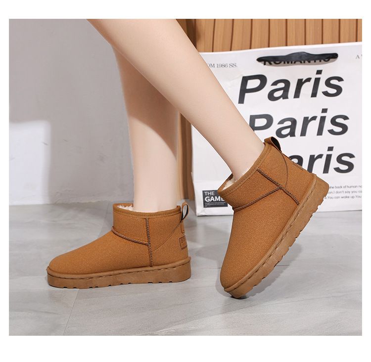 Scarpe da donna, stivali invernali da neve – stivaletti slip-on foderati in pelliccia (3 colori)_voghion.com