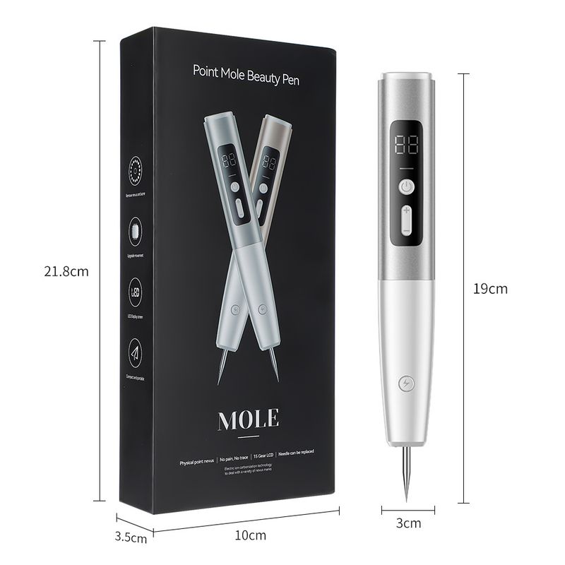 New 15 grade beauty for removing moles, warts, and freckles. Home mole scanning pen with LED display lighting_voghion.com