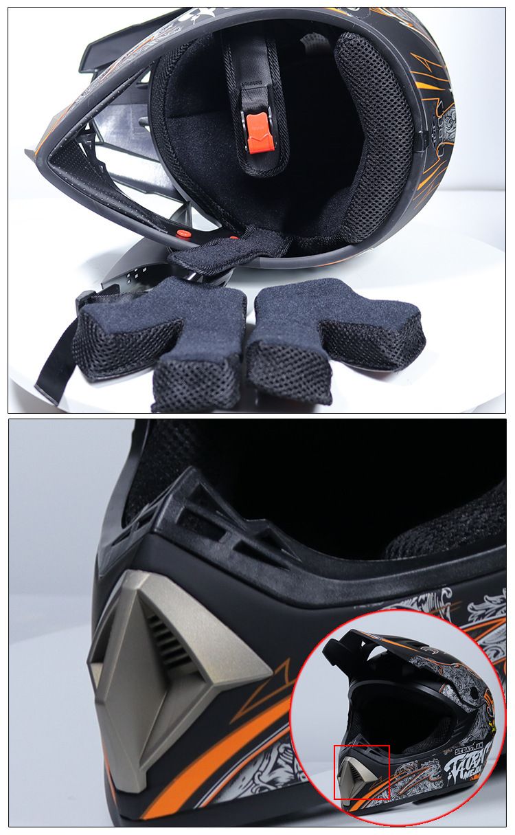 Accesorios y piezas para motocicletas Casco todoterreno Casco de carreras para hombre Four Seasons Road Youth Edition Casco de kart para adultos Casco todoterreno_voghion.com