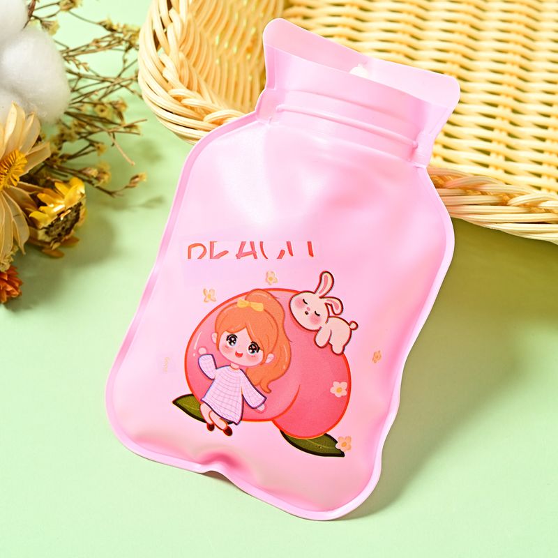 Bolsa de agua caliente con inyección de agua de dibujos animados gruesos de invierno, linda bolsa de mano cálida con forma de corazón para niña, calentador de manos portátil para estudiantes, venta al por mayor_voghion.com