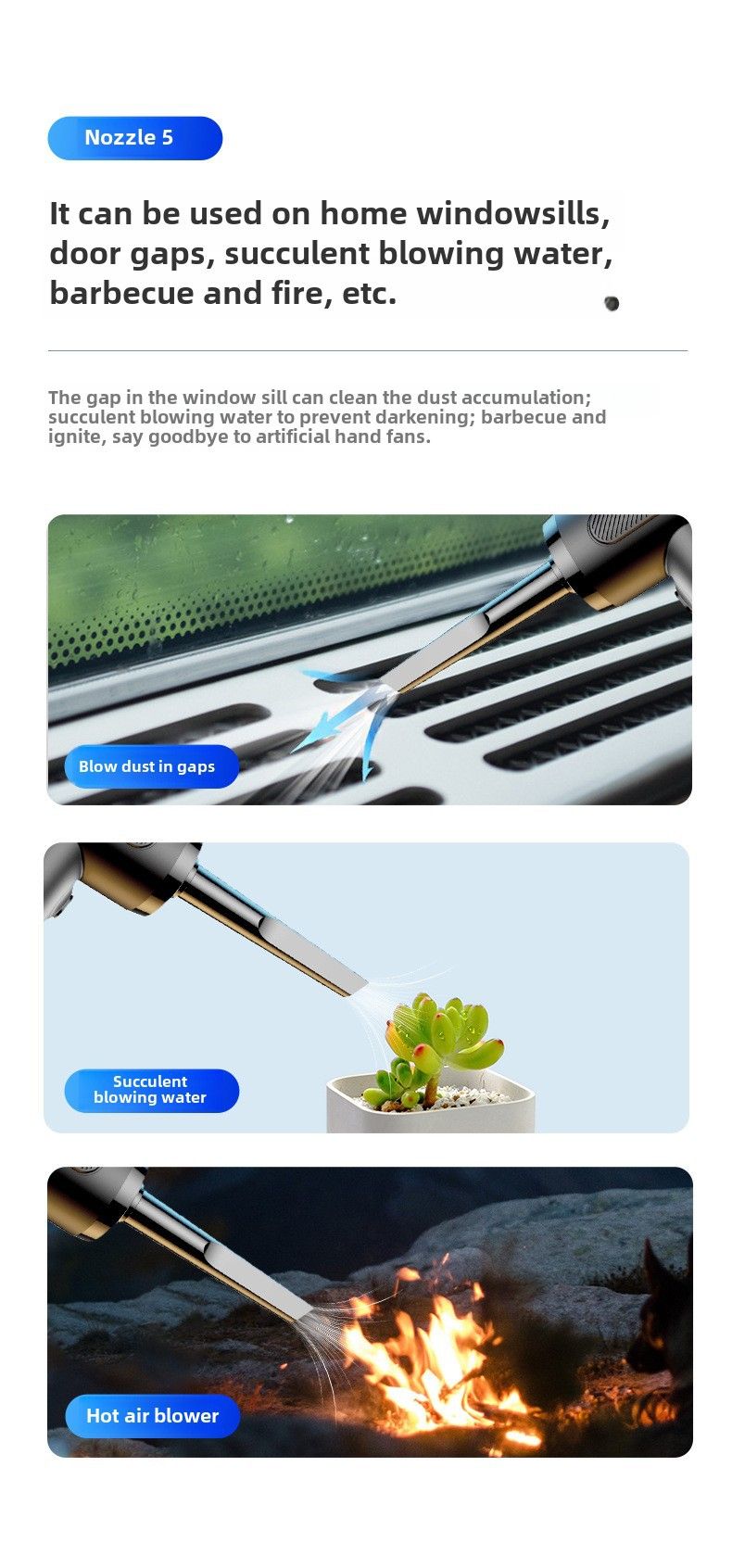 Yeni araba toz üfleyici üfleme ve emme entegre el tipi yüksek güç 50000 RPM ev tipi araba kablosuz elektrikli süpürge_voghion.com