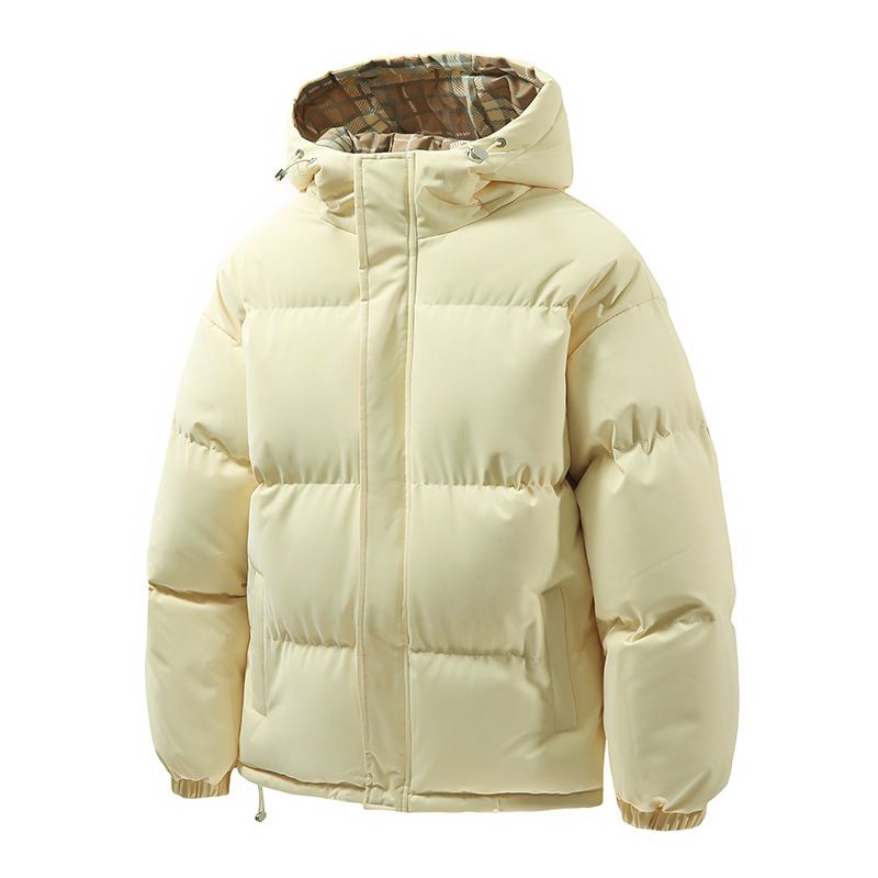 New Style Hooded Simple Warm Cotton Unisex Versatile Thickened National Trend Autumn Winter Loose Puffer Jacket_voghion.com