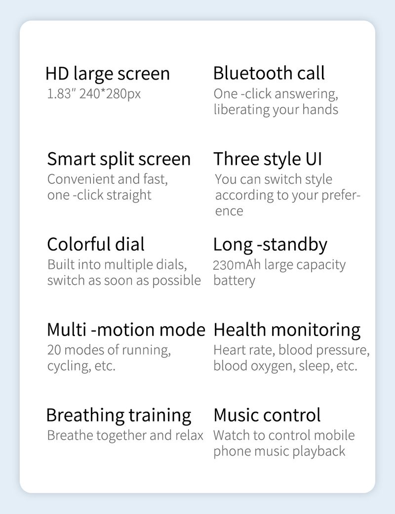 SENBONO Life3 Smart Bluetooth con chiamate e monitoraggio della salute, orologio sportivo impermeabile da donna, per iOS e Android_voghion.com
