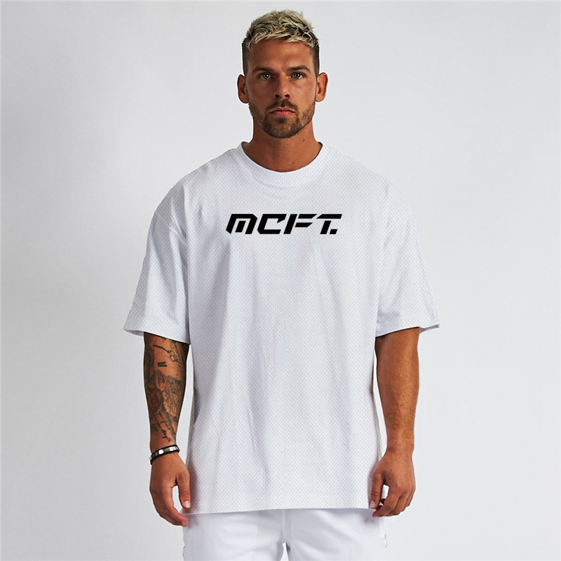 Sommer Herren Schnell Trocknendes Mesh Casual Top Lose Plus Größe Kurzarm Halbarm Sport T-shirt_voghion.com