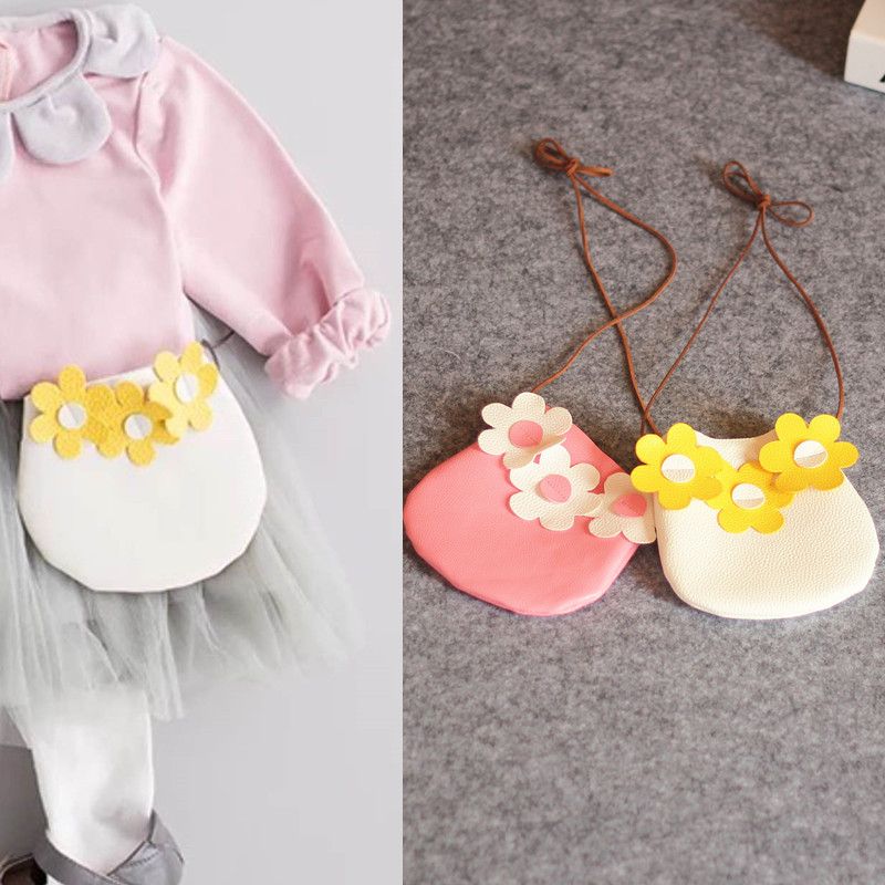 Koreanische Version der Kinder Crossbody Mädchen rosa Prinzessin Tasche Blume Mode Geldbörse_voghion.com